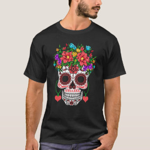 Valentines Day Dia De Los Muertos T-Shirt
