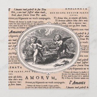 Valentine's Day Dinner Dance Vintage Cupids Invitation