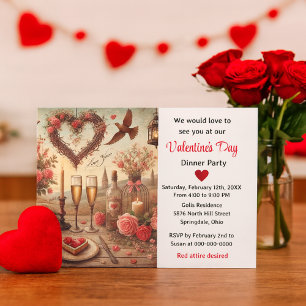 Valentine's Day Dinner  Invitation