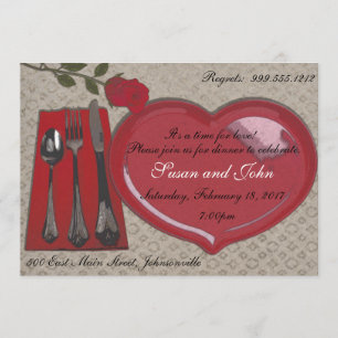 Valentine's Day Dinner Invitation