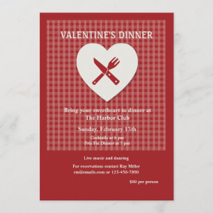 Valentine's Day Dinner Invitation