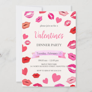 Valentine's Day Dinner Party Invitation