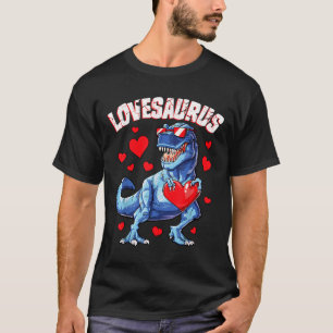 Valentines Day Dinosaur Lovesaurus T rex Boys Men T-Shirt