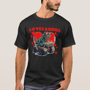 Valentines Day Dinosaur Rex Boys Valentine Kids Lo T-Shirt