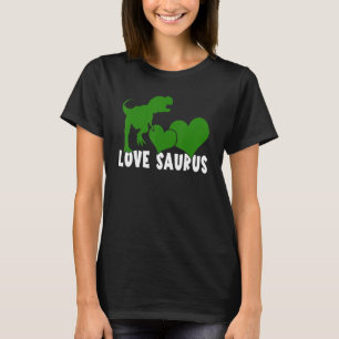 Valentines Day Dinosaur With A Heart Funny Boys Gi T-Shirt