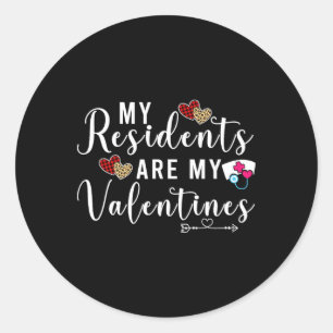 Valentines Day Doctor Nurse Gifts Idea Funny Valen Classic Round Sticker