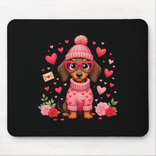 Valentine's Day Dog Mom Valentine Dachshund Dog We Mouse Mat