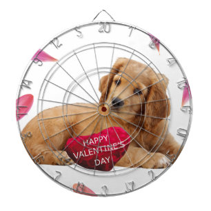 Valentine's Day Dog Photo Dartboard