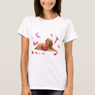 Valentine's Day Dog Photo T-Shirt