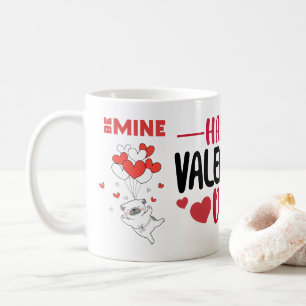 Valentine's Day DogLove Heart Coffee Mug