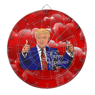 valentines day donald trump dartboard