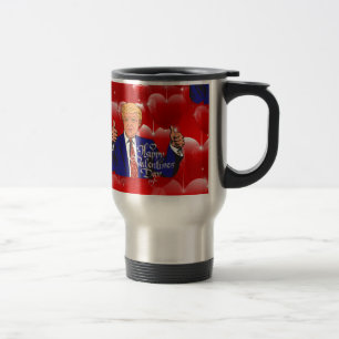 valentines day donald trump travel mug