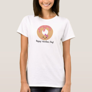 Valentines Day Doughnut and Frosting Girl T-Shirt