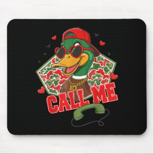 Valentine's Day Duck Hunting Camo Call Me Toddler  Mouse Mat