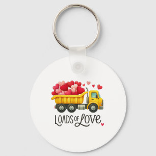 Valentine's Day Dump Truck Loads Of Love Toddlers  Key Ring
