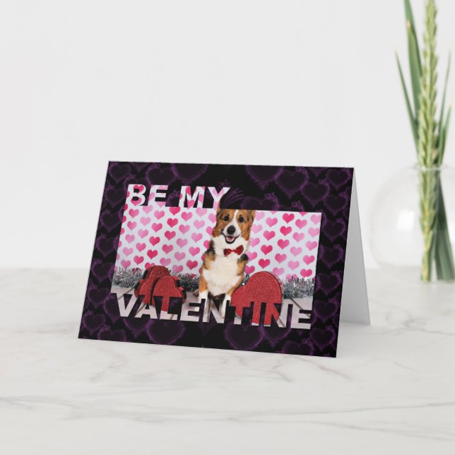 Valentine's Day - Dunkin - Corgi Holiday Card (Front)