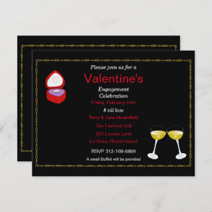 Valentine's Day Engagement Party Invitation