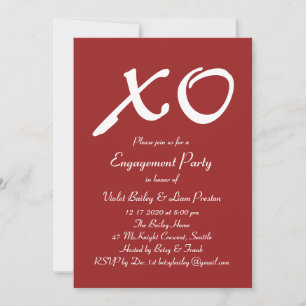 Valentine's Day Engagement Party Invitation