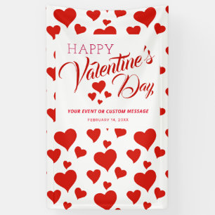 VALENTINE'S DAY EVENT HAPPY RED HEARTS BANNER