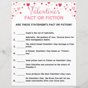 Valentine's Day Fact Or Fiction Game
