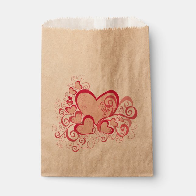 Valentine's Day Favour Bags (Front)