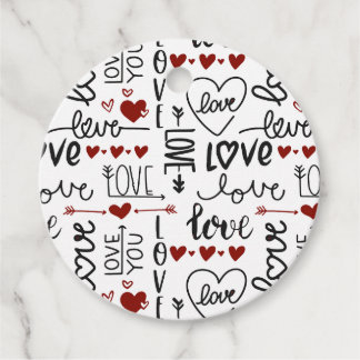 Valentines Day Favour Tags