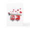 Valentine's Day Firetruck Hearts Gift Kids Boys