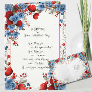  Valentines Day Floral Friendship Christian Holiday Card