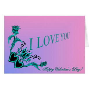 Valentine's Day - Flower Heart and Butterfly