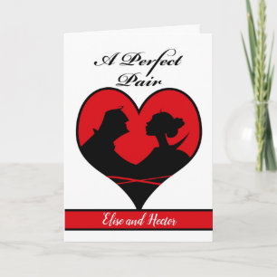 Valentine's Day for a Couple Add Your Text Card