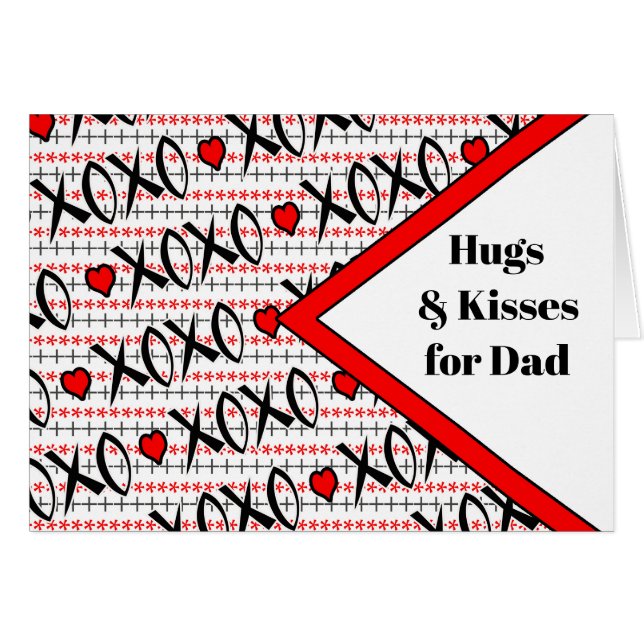 Valentine's Day for Dad XOXO Design (Front Horizontal)