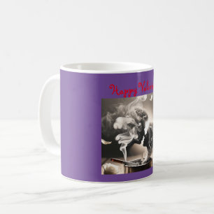 Valentine's day for lover, lovers, couple kissing coffee mug