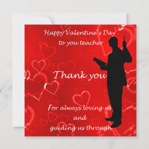 Valentines Day For Teachers Card