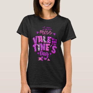 Valentine's Day for Women Love Heart Print Purples T-Shirt