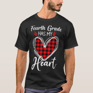 Valentines Day ,Fourth Grade Has My Heart Valentin T-Shirt