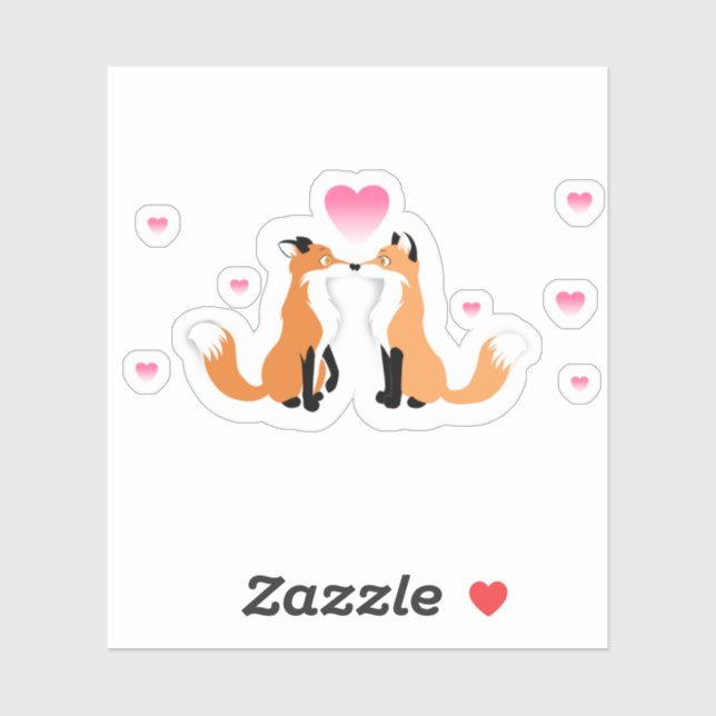 Valentine's Day Foxes (Sheet)
