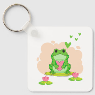 Valentine's Day Frog Key Ring