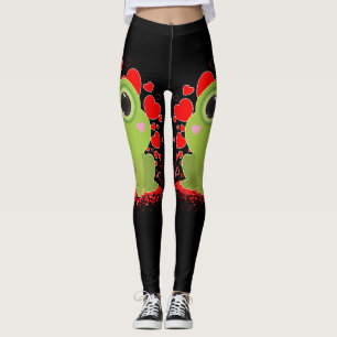 Valentine's Day Frog Leggings