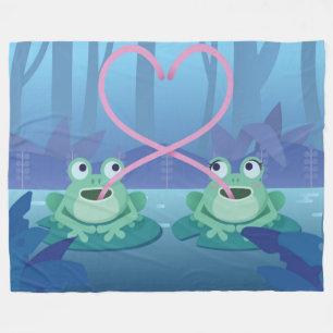 valentines day frog lovers blanket