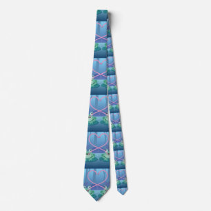 valentines day frog lovers tie