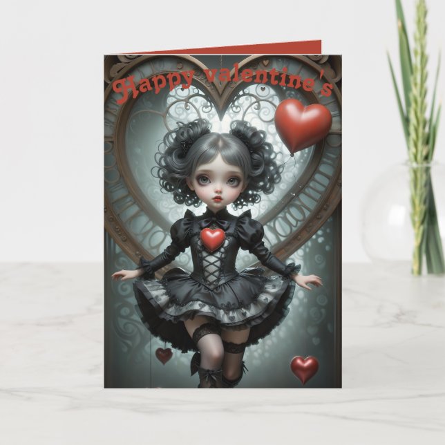 Valentines Day fully customisable, cute hearts  Card (Front)