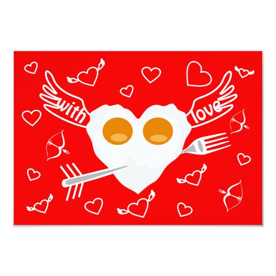 Valentine's day funny heart Custom Invitation