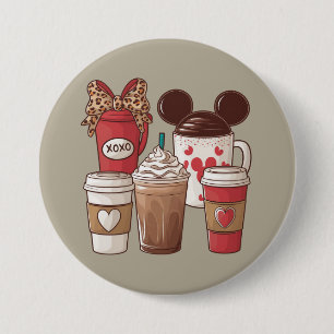 Valentine's Day Funny Latte Coffee Lover 7.5 Cm Round Badge