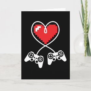 Valentines Day Funny Video Gamer Gaming Men Women Card