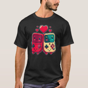 Valentine's Day Gaming Console for Gamer Couples K T-Shirt