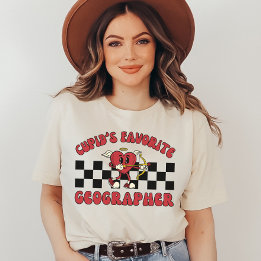 Valentine's Day Geography, Coupid's Geographer T-Shirt