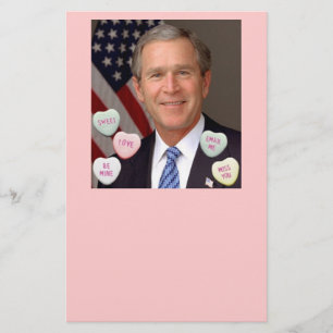 Valentine's Day George Bush Stationery