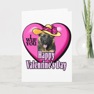 Valentine's Day German Shepherd Holiday Card