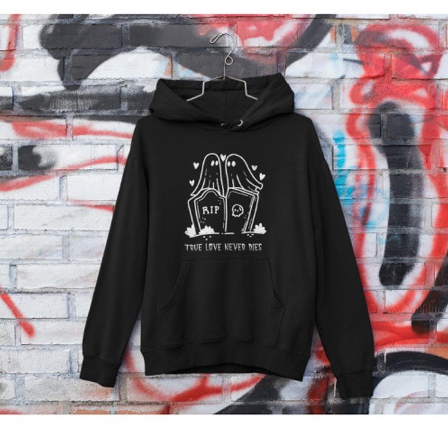 Valentine's Day Ghost ,True Love Never Dies  Hoodie (Creator Uploaded)