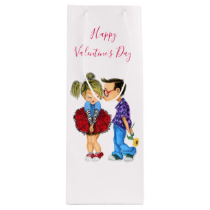 Valentine's Day Gift Bag with Couple Love